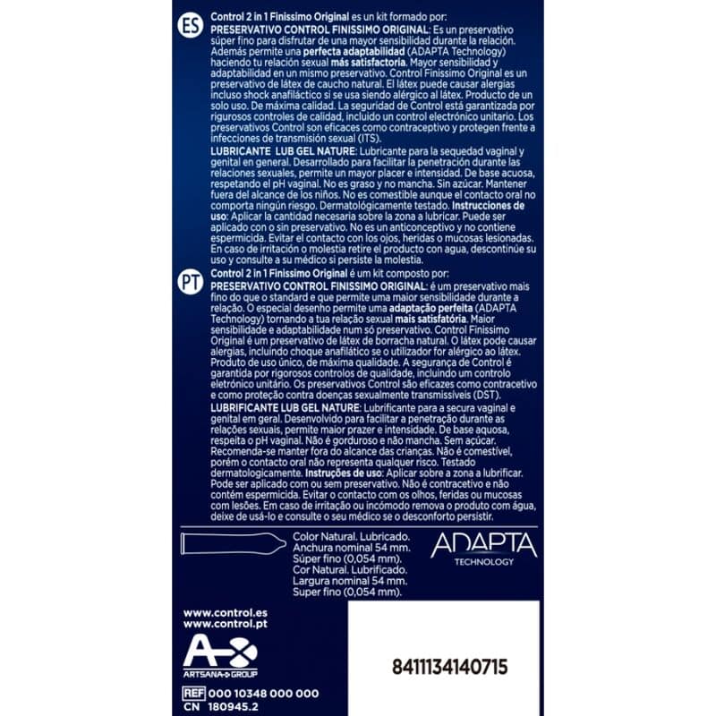 CONTROL - FINISIMO DUO + LUBRICANT 6 UNITS - Image 3