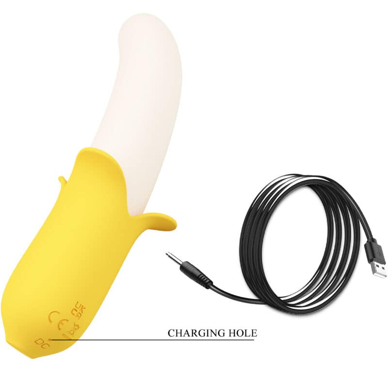 PRETTY LOVE - BANANA GEEK SUPER POWER 7 VIBRATIONS UPDOWN SILICONE BLACK - Image 5