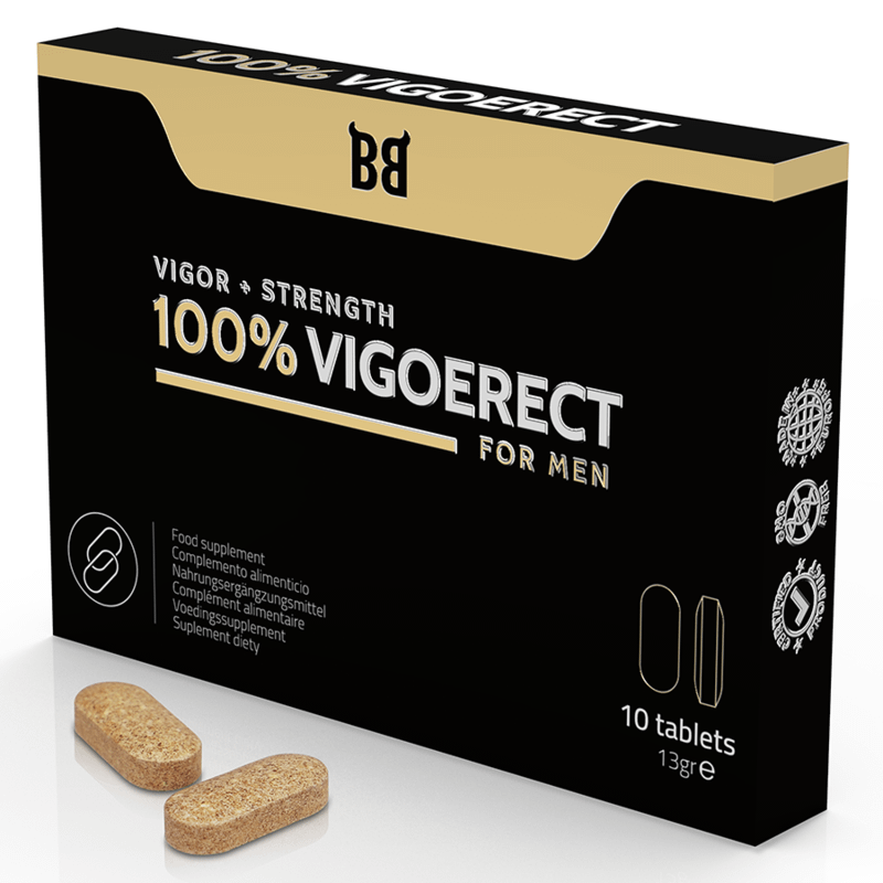 BLACK BULL - 100% VIGOERECT VIGOR + STYRKA FÖR MÄN 10 TABLETTER