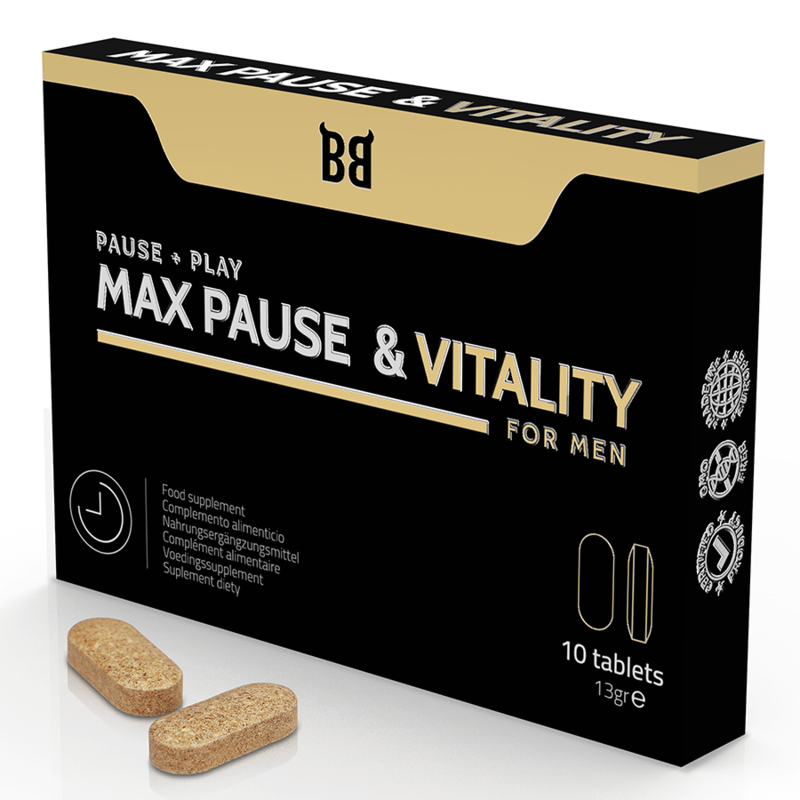 BLACK BULL - MAX PAUSE  VITALITY RETARDANT FOR MEN 10 CAPSULES