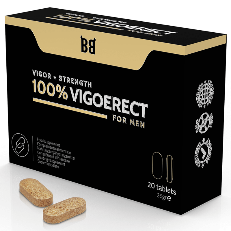 BLACK BULL - 100% VIGOERECT VIGOR + STYRKA FÖR MÄN 20 TABLETTER