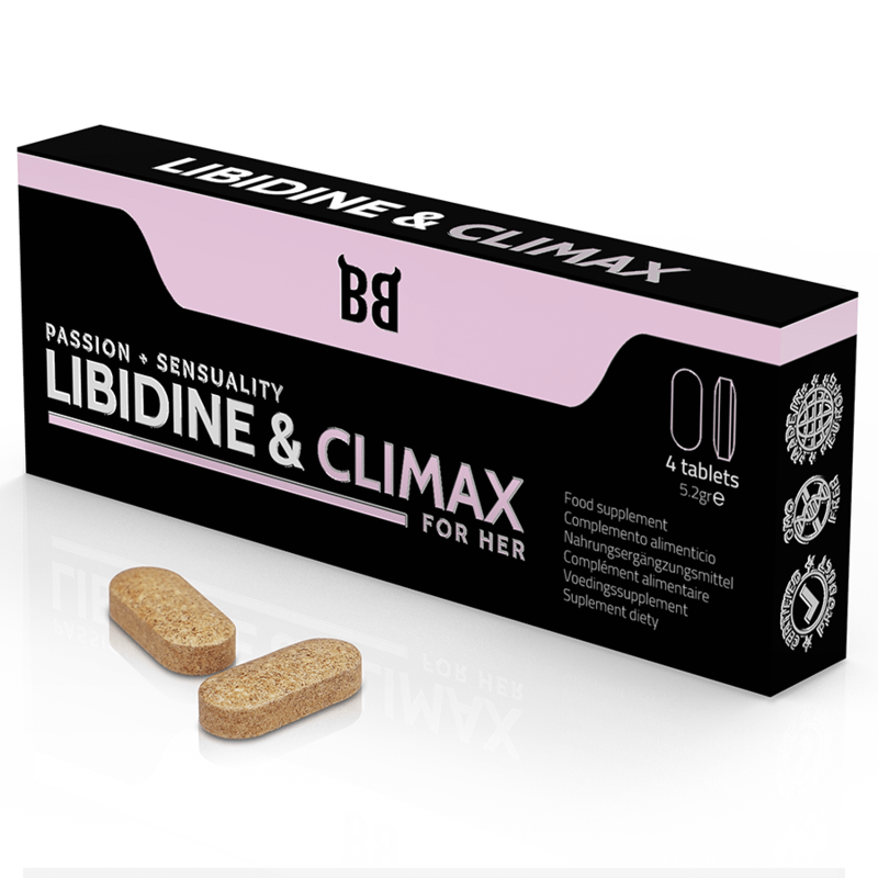 BLACK BULL - LIBIDINE  CLIMAX INCREASE L BIDO FOR WOMEN 4 CAPSULES