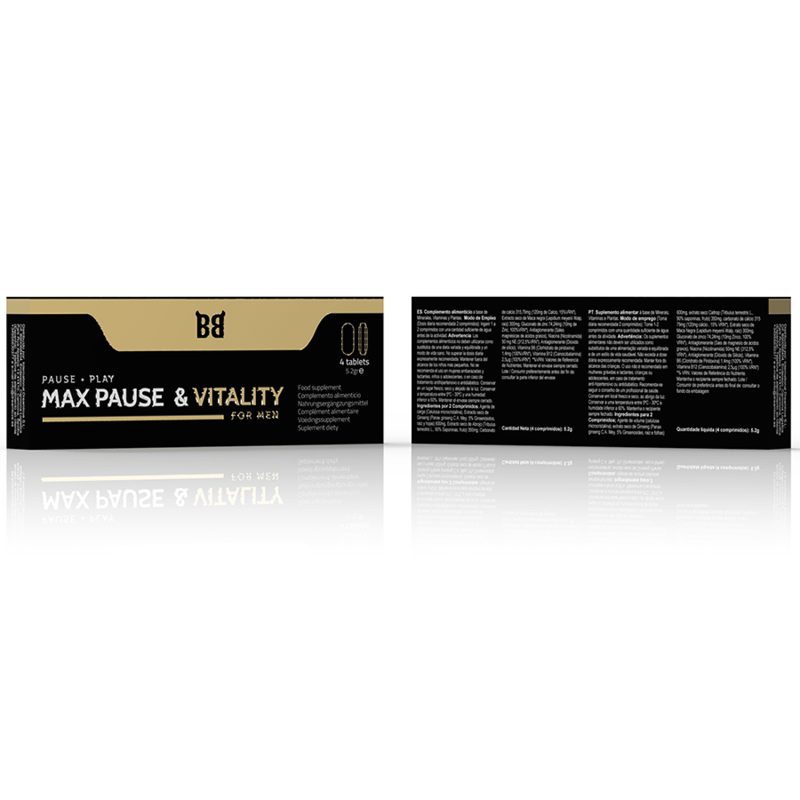 BLACK BULL - MAX PAUSE  VITALITY RETARDANT FOR MEN 4 CAPSULES - Image 3