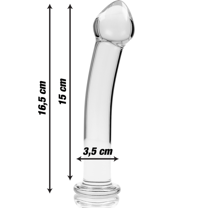 NEBULA SERIES BY IBIZA - MODELO 11 DILDO CRISTAL TRANSPARENTE 16 CM -O- 3 CM - Image 3