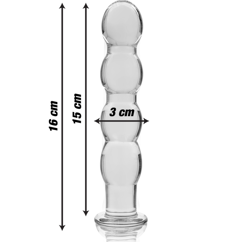 NEBULA SERIES BY IBIZA - MODELO 10 DILDO CRISTAL TRANSPARENTE 16.5 CM -O- 3.5 CM - Image 3
