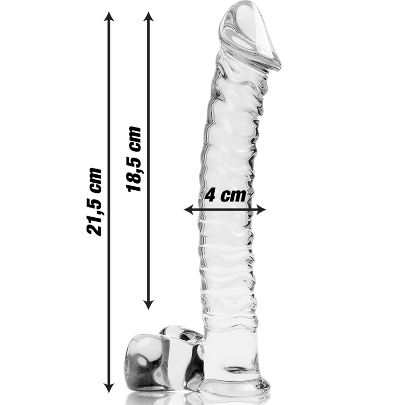 NEBULA SERIES BY IBIZA - MODELO 23 DILDO CRISTAL TRANSPARENTE 21.5 CM -O- 4 CM - Image 3