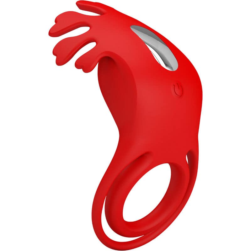 PRETTY LOVE - RUBEN VIBRATOR RING 7 VIBRATIONS SILICONE RED - Bild 3