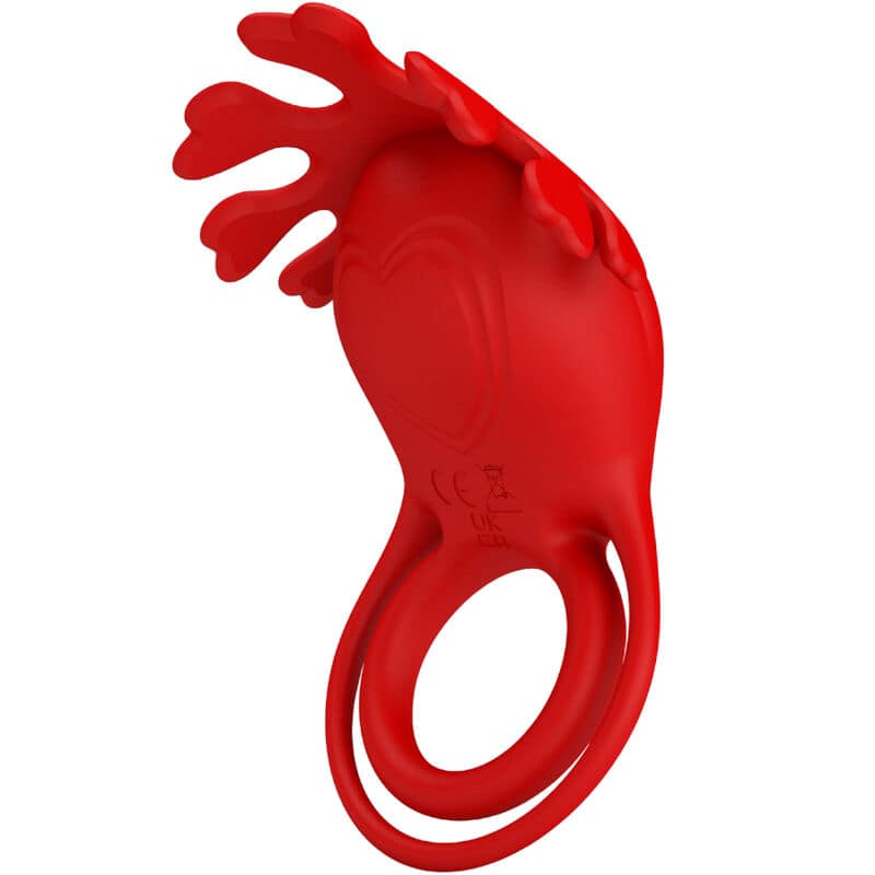 PRETTY LOVE - RUBEN VIBRATOR RING 7 VIBRATIONS SILICONE RED - Bild 2