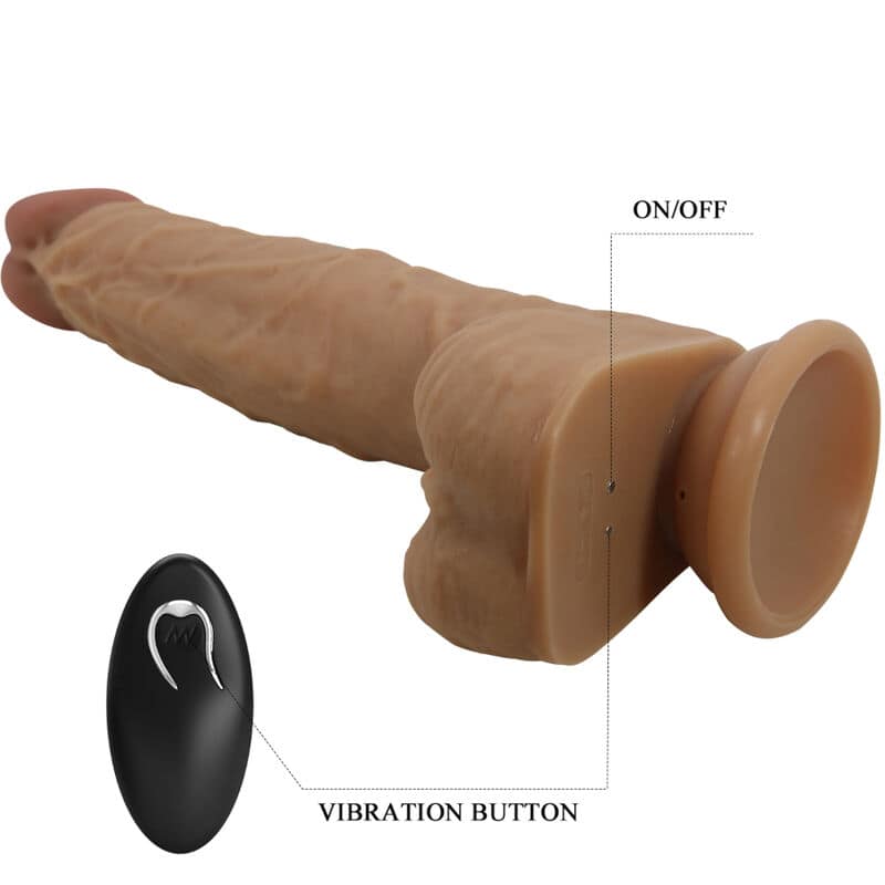 PRETTY LOVE - JONATHAN SILICONE DILDO 3 VIBRATIONS + 3 INSERTION MEASUREMENTS REMOTE CONTROL 21 CM - Bild 4
