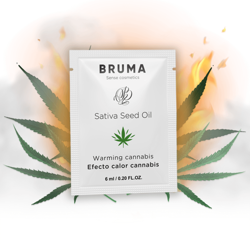 BRUMA - SATIVA SEED OIL SLIDING GEL WARMING CANNABIS FLAVOR 6 ML