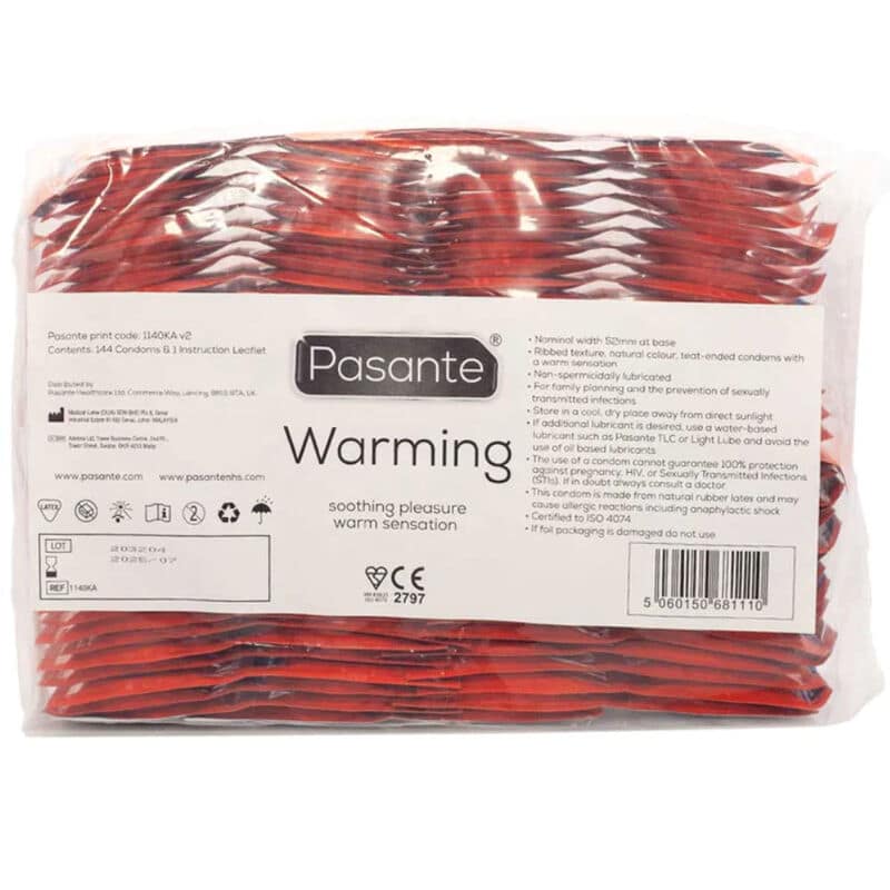 PASANTE - CONDOMS WARMING EFFECT BAG 144 UNITS - Image 3