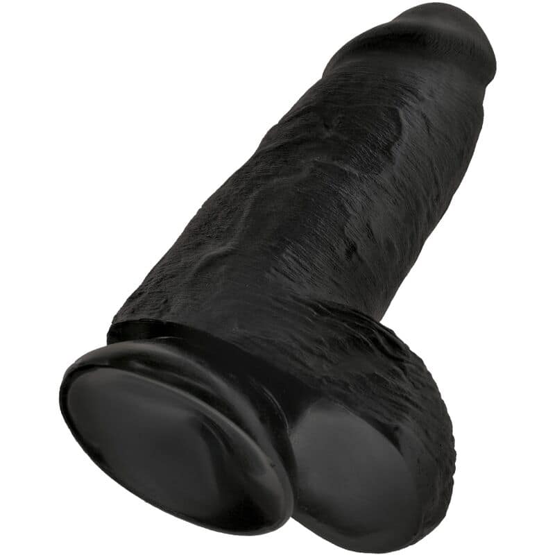 KING COCK - CHUBBY REALISTIC PENIS 23 CM BLACK - Image 4
