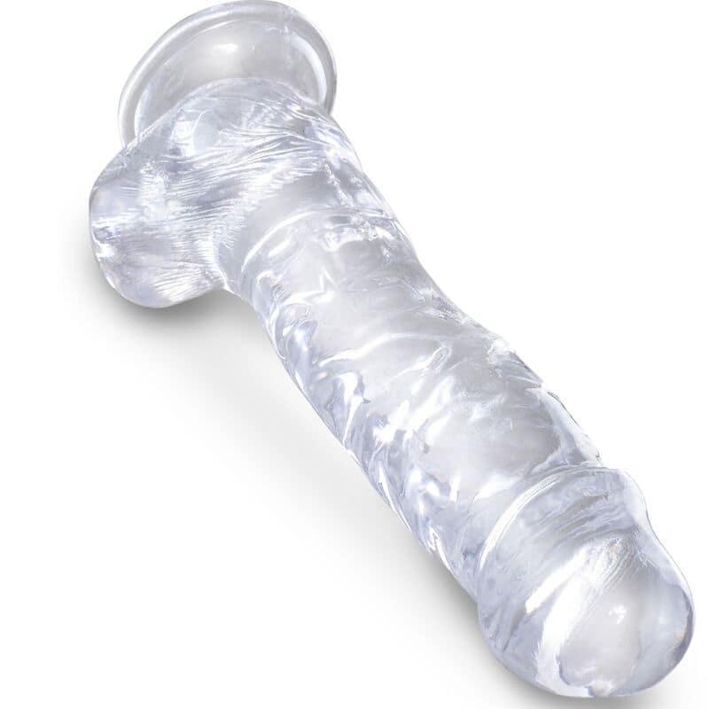 KING COCK - CLEAR REALISTIC PENIS WITH BALLS 16.5 CM TRANSPARENT - Image 3