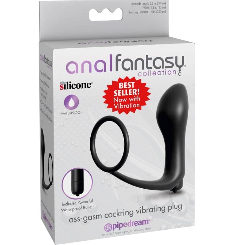 ANAL FANTASY ELITE COLLECTION - ASS-GASM COCKRING VIBRATOR PLUG - Bild 3