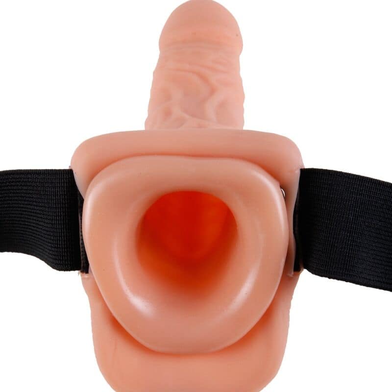 FETISH FANTASY SERIES - ADJUSTABLE HARNESS REMOTE CONTROL REALISTIC PENIS WITH TESTICLES 17.8 CM - Bild 4