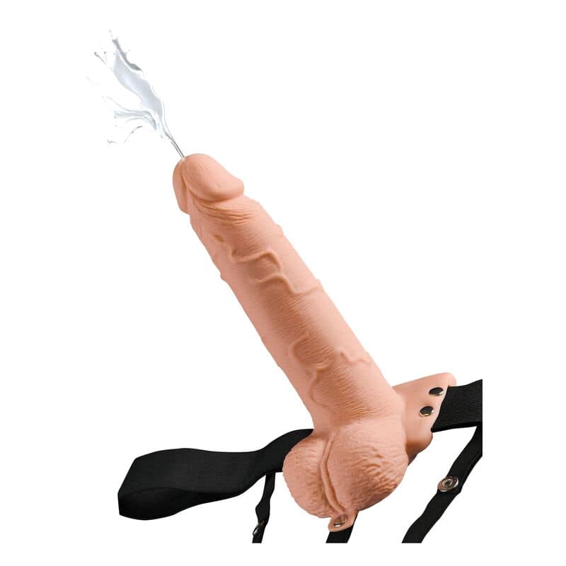 FETISH FANTASY SERIES - JUSTERBAR SELE REALISTISK PENIS MED KULOR SOM SPRUTAR 19 CM