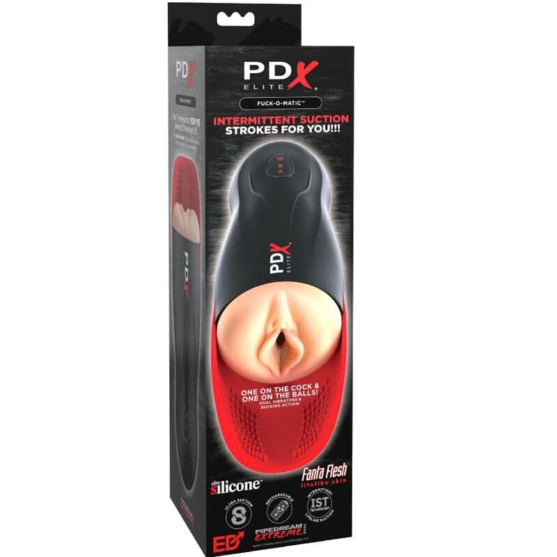 PDX ELITE - STROKER FUCK-O-MATIC VAGINA DOUBLE VIBRATION PENIS  TESTICLES - Image 3