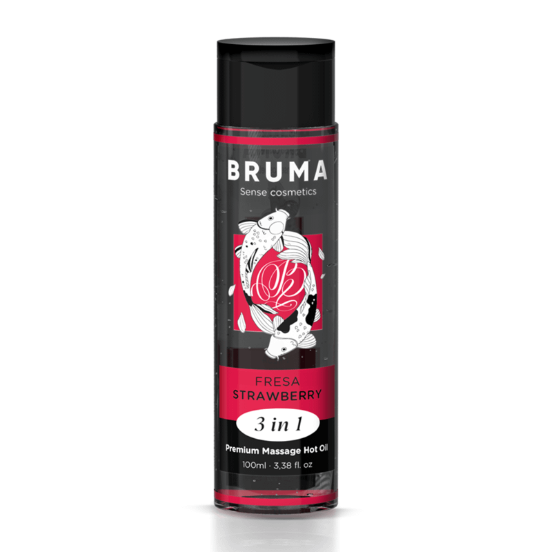 BRUMA - PREMIUM MASSAGE VARM OLJA JORDGUBB 3 I 1 - 100 ML