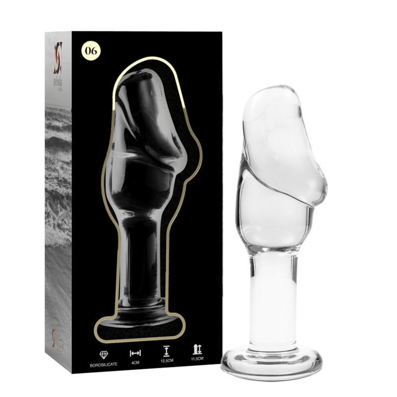 NEBULA SERIES BY IBIZA - MODELO 6 PLUG CRISTAL TRANSPARENTE 12,5 CM -O- 4 CM