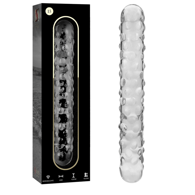 NEBULA SERIES BY IBIZA - MODELO 15 DILDO CRISTAL TRANSPARENTE 18.5 CM -O- 3 CM
