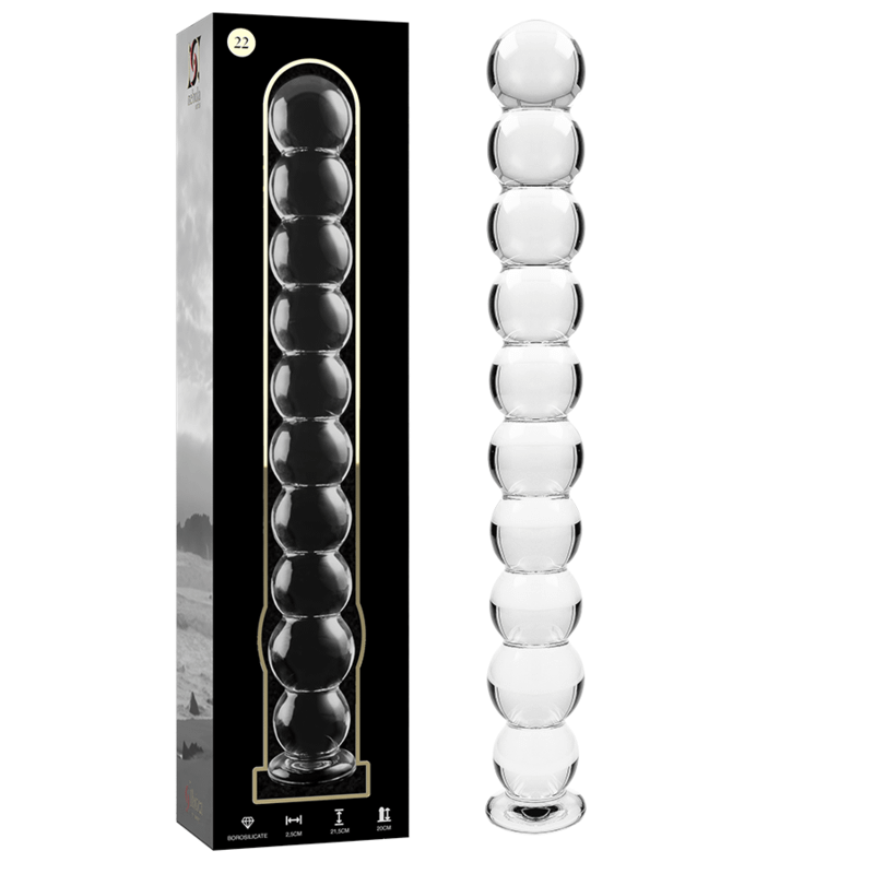 NEBULA SERIES BY IBIZA - MODELO 22 DILDO CRISTAL TRANSPARENTE 21.5 CM -O- 2.5 CM