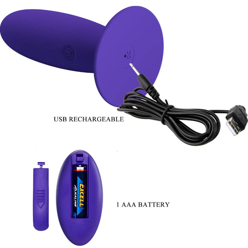 PRETTY LOVE - YOUTH PLUG ANAL VIBRATOR REMOTE CONTROL VIOLET - Image 5
