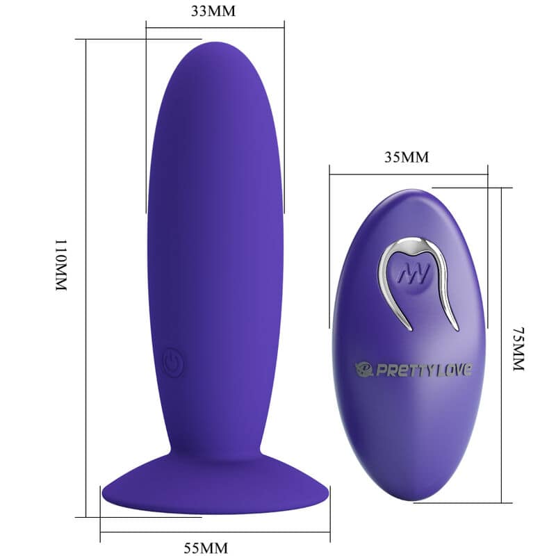 PRETTY LOVE - YOUTH PLUG ANAL VIBRATOR REMOTE CONTROL VIOLET - Image 4