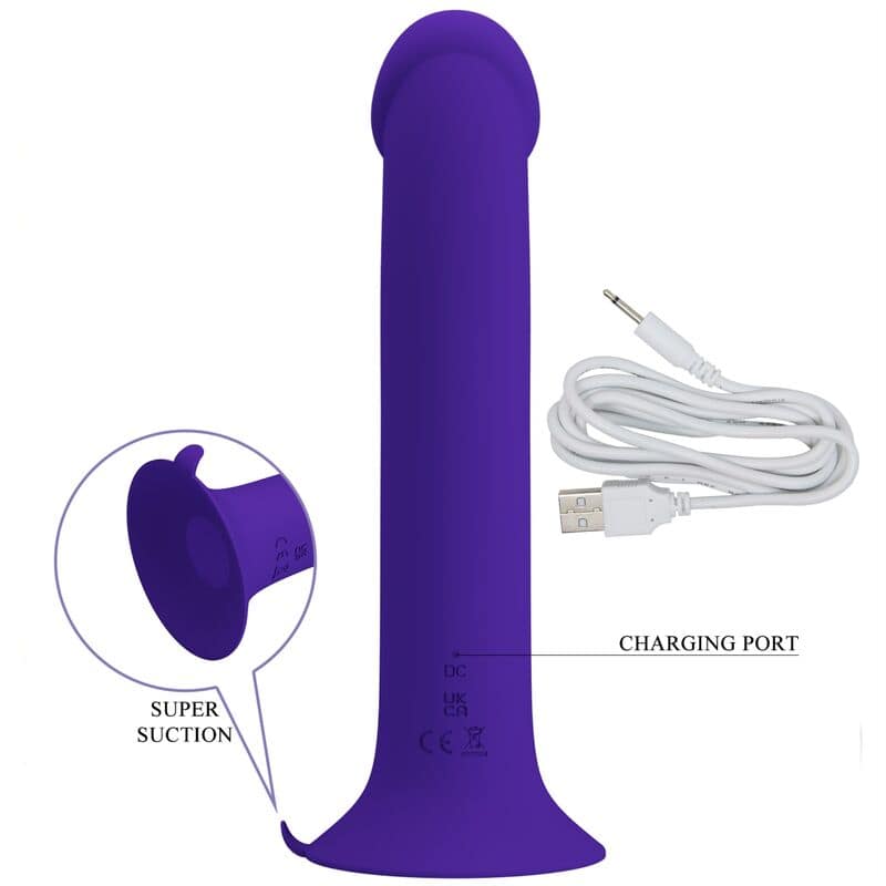 PRETTY LOVE - MURRAY YOUTH VIBRATING DILDO RECHARGEABLE VIOLET - Image 5
