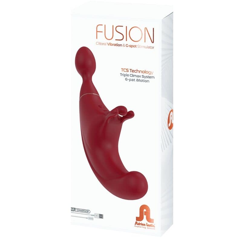 ADRIEN LASTIC - FUSION TRIPLE CLITORIS STIMULATOR  G-SPOT RED - Bild 3