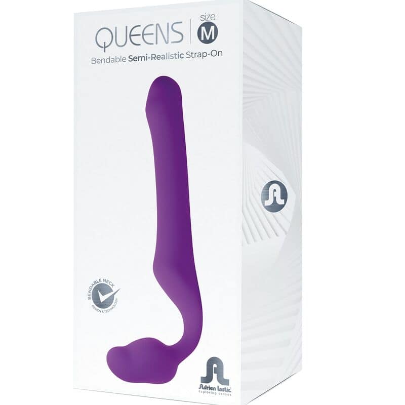 ADRIEN LASTIC - QUEENS STRAP-ON FLEXIBLE VIOLET SIZE M - Bild 5