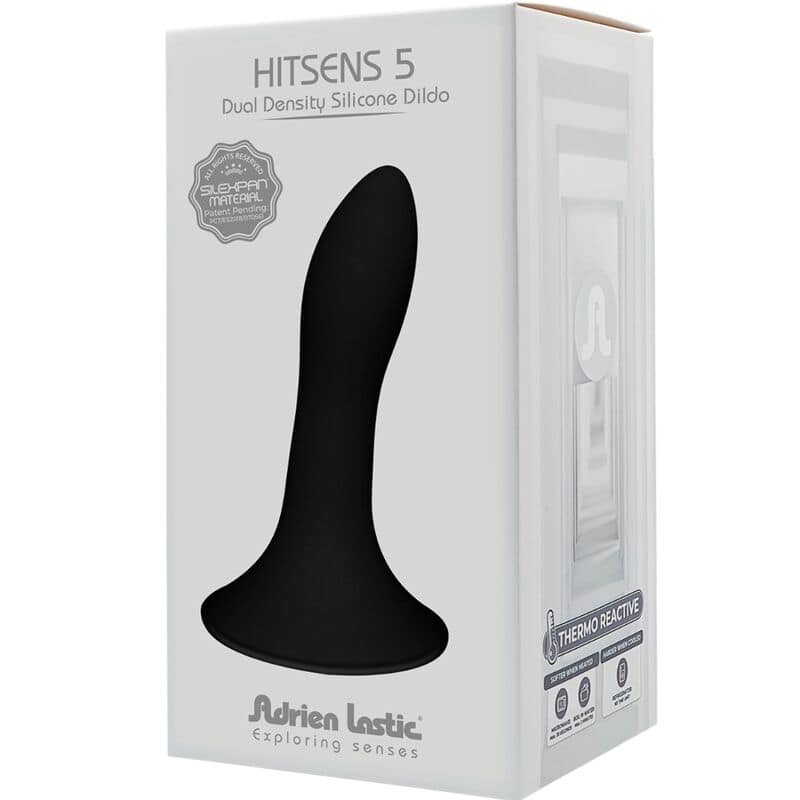 ADRIEN LASTIC - HITSENS 5 SILICONE DILDO BLACK - Image 4