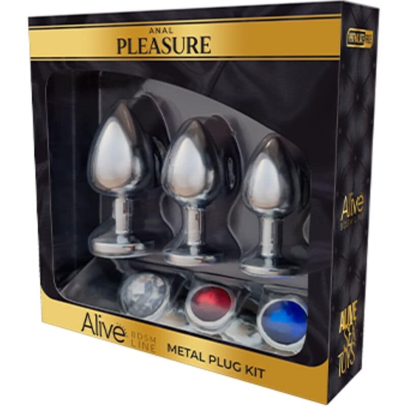 ALIVE - ANAL PLEASURE KIT 3 PLUG METAL - Image 2