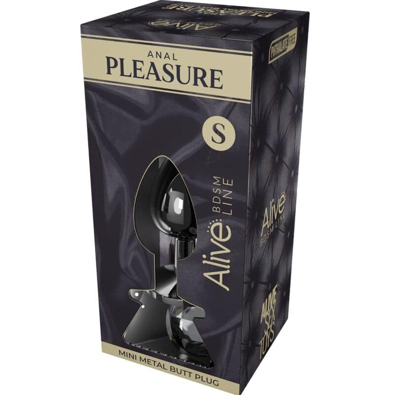 ALIVE - ANAL PLEASURE MINI PLUG METAL BLACK SIZE S - Bild 2