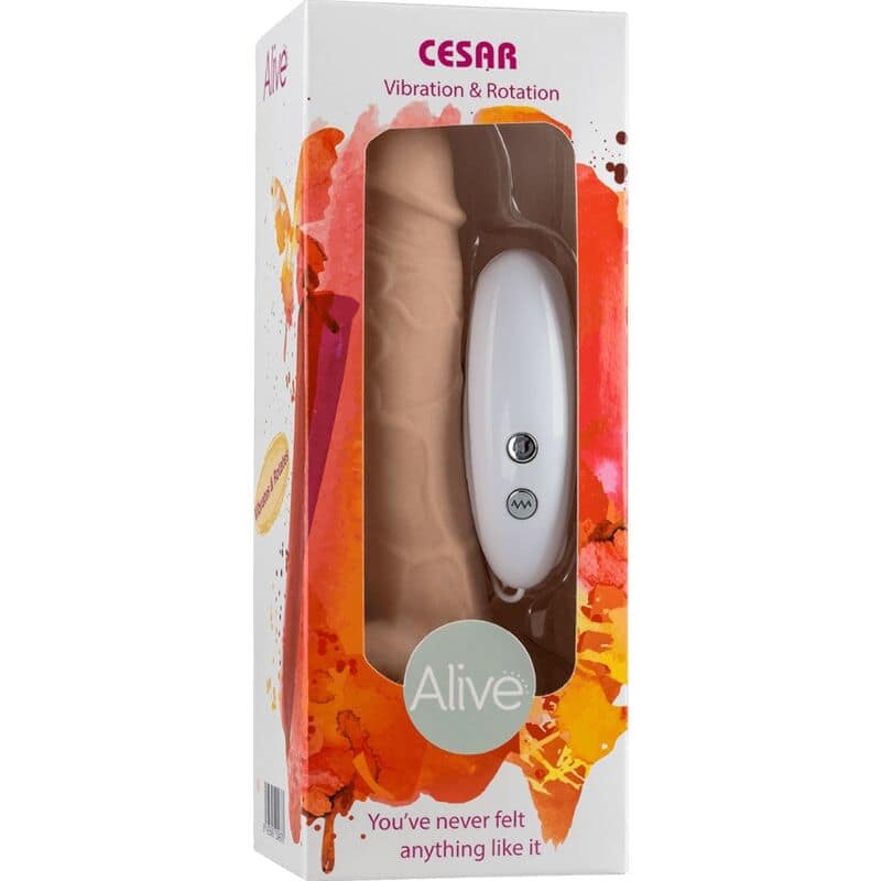 ALIVE - CESAR REALISTIC PENIS VIBRATOR ROTATOR 17.5 CM - Bild 2