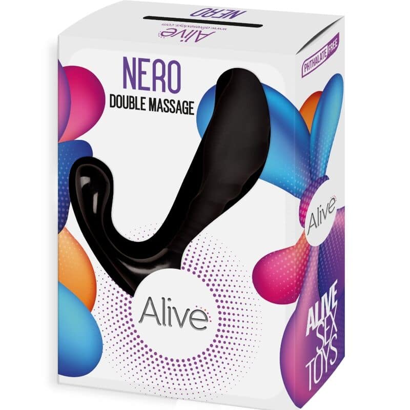 ALIVE - NERO DOUBLE MASSAGER ANAL PROSTATIC - Bild 2