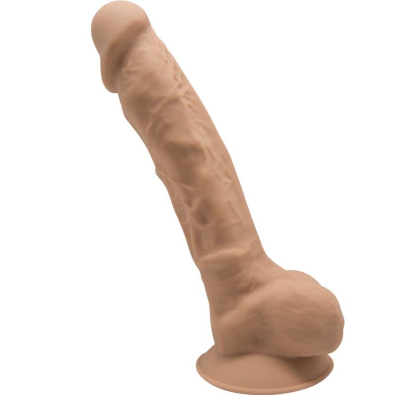 SILEXD - MODELL 1 REALISTISK PENIS PREMIUM SILEXPAN SILIKON KARAMELL 23 CM