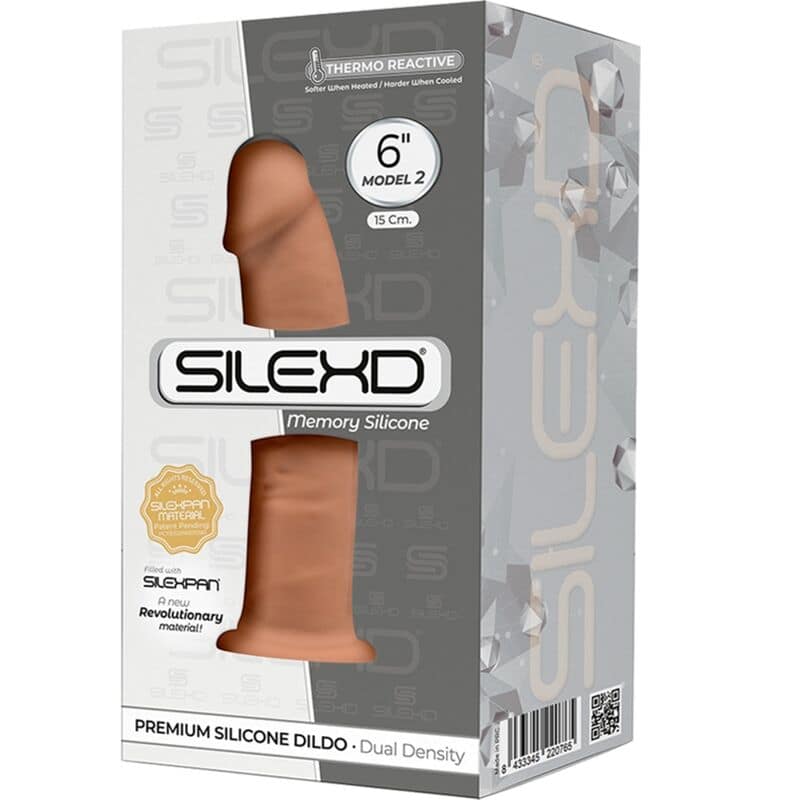 SILEXD - MODEL 2 REALISTIC PENIS PREMIUM SILEXPAN SILICONE CARAMEL 15.4 CM - Image 3