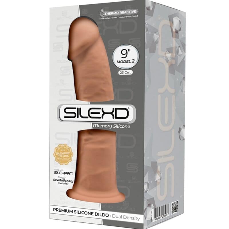 SILEXD - MODEL 2 REALISTIC PENIS PREMIUM SILEXPAN SILICONE CARAMEL 23 CM - Image 3