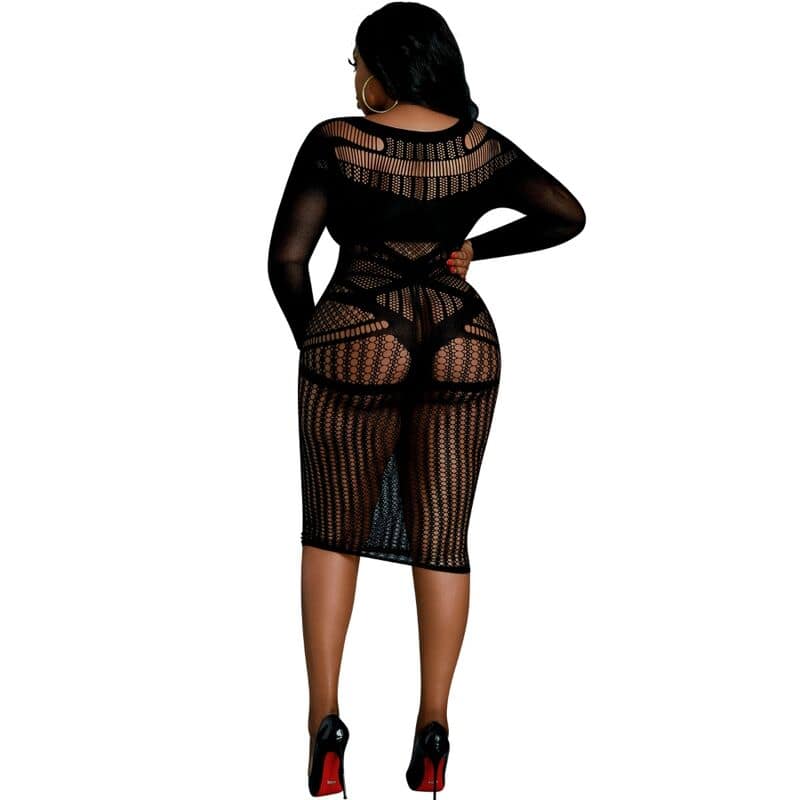 MOONLIGHT - MODEL 3 DRESS BLACK PLUS SIZE - Image 2