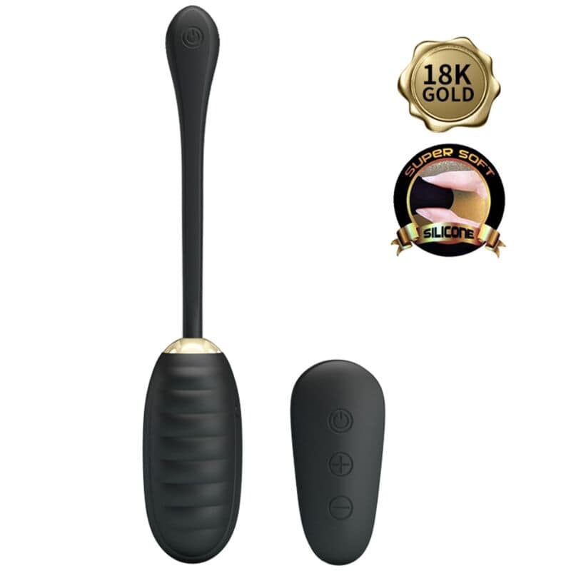 PRETTY LOVE - DOREEN LUXURY RECHARGEABLE VIBRATING EGG BLACK REMOTE CONTROL - Image 3