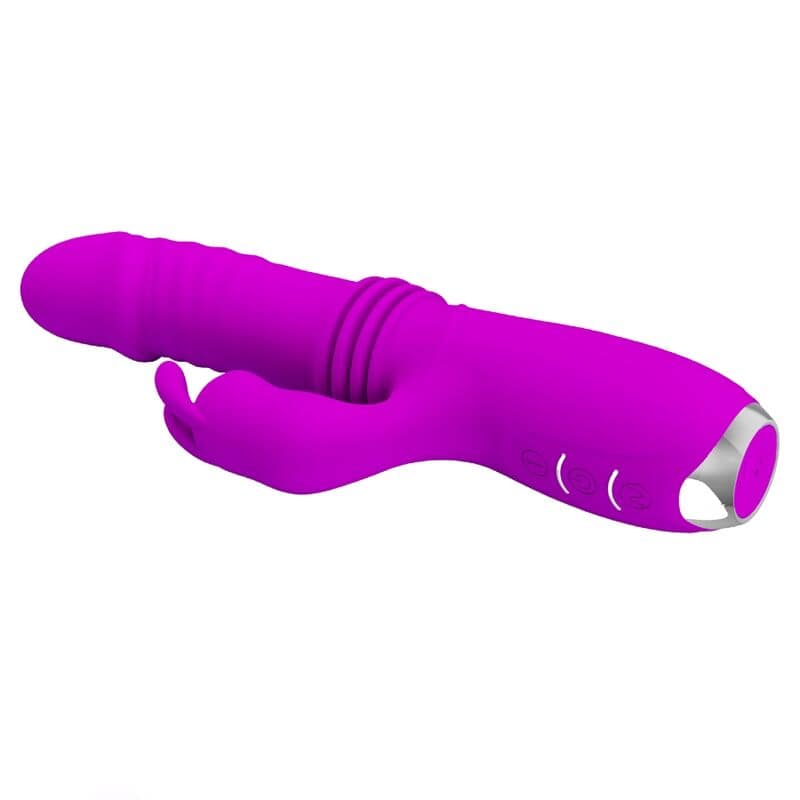 PRETTY LOVE - DOROTHY PURPLE RECHARGEABLE RABBIT VIBRATOR - Image 3