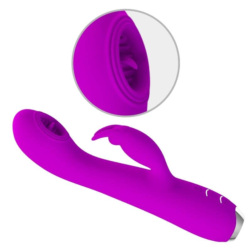 PRETTY LOVE - RACHEL RECHARGEABLE VIBRATOR WITH PURPLE SUCTION CUP - Image 4
