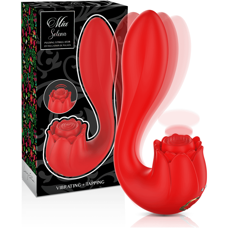 MIA - SELENA STIMULATOR VIBRATING + TAPPING RED - Bild 2