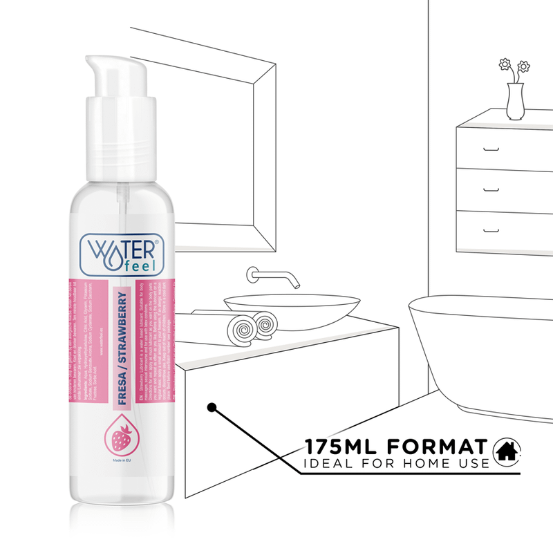WATERFEEL - STRAWBERRY WATER BASED LUBRICANT 175 ML - Image 5
