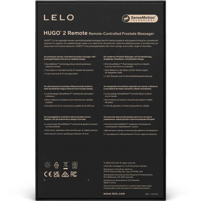 LELO - HUGO 2 MASAJEADOR DE PROSTATA CONTROL REMOTO VERDE - Image 4