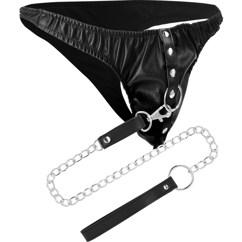DARKNESS - SUBMISSION THONG WITH METAL CHAIN - Bild 3