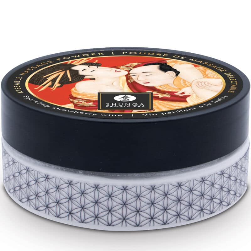 SHUNGA - STRAWBERRY EDIBLE MASSAGE POWDER KIT - Image 3