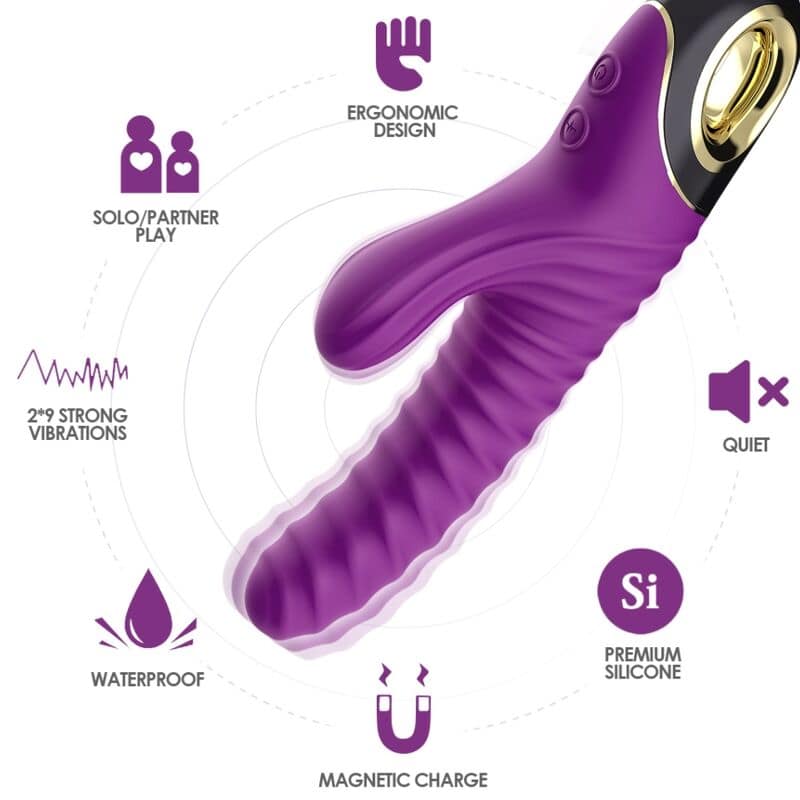 ARMONY - ETERNITY VIBRATOR SILICONE PURPLE - Image 3