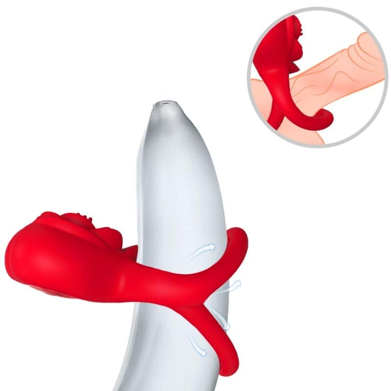 ARMONY - RING VIBRATOR HEART RED - Image 2