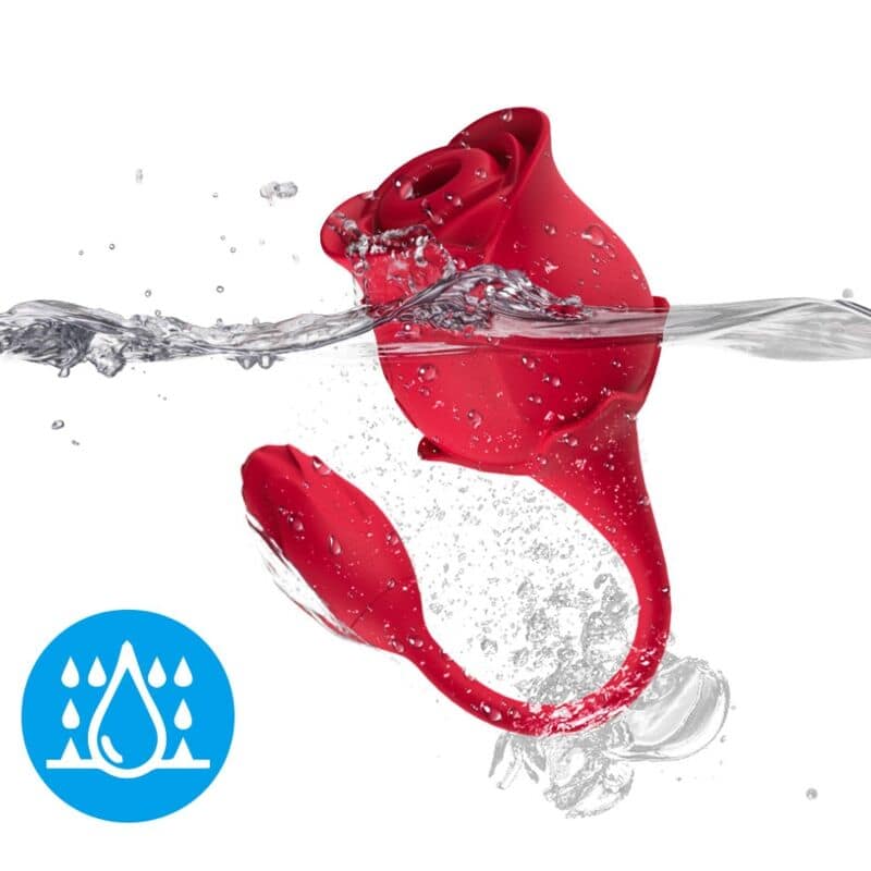 ARMONY - ROSE LICKING VIBRATING DE CLIT VIBRATOR 10 MODES RED - Bild 3